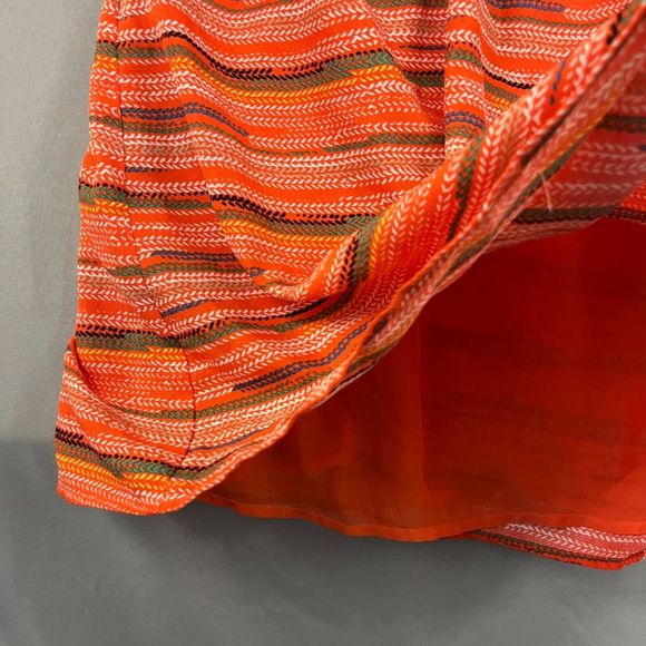 Anthropologie Tulle Womens Dress Sz Medium Orange Sleeveless Boho Summer Midi - Picture 5 of 7
